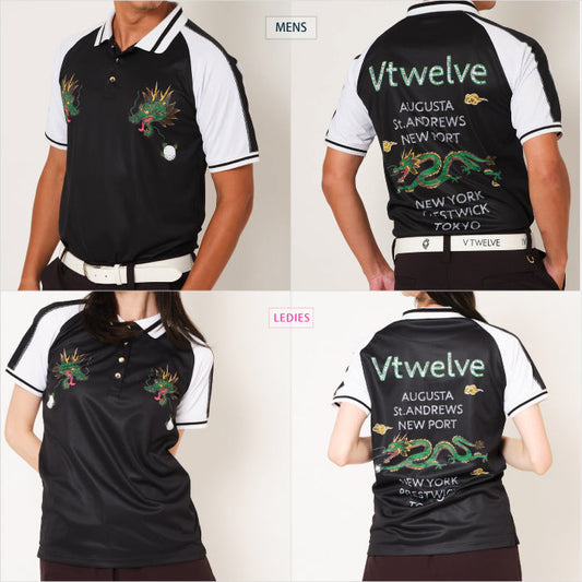 V12 ヴィトゥエルブ メンズ レディース SKA GC POLO 吸水速乾 ポロシャツ V122310-PL20