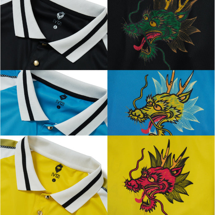 V12 ヴィトゥエルブ メンズ レディース SKA GC POLO 吸水速乾 ポロシャツ V122310-PL20