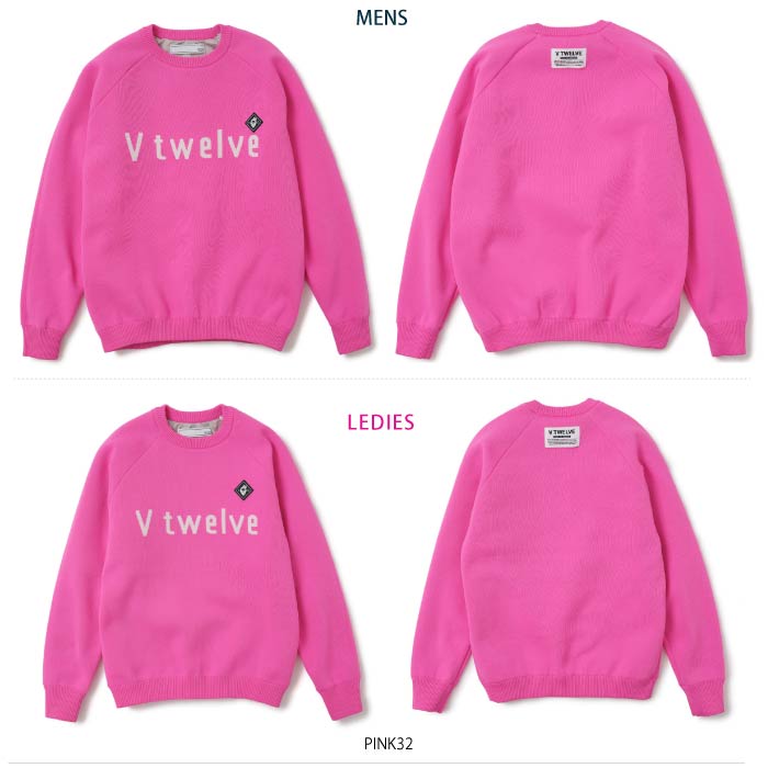 V12 ヴィトゥエルブ メンズ レディース TYPO KNIT 防風裏地付きニット V122320-KN02