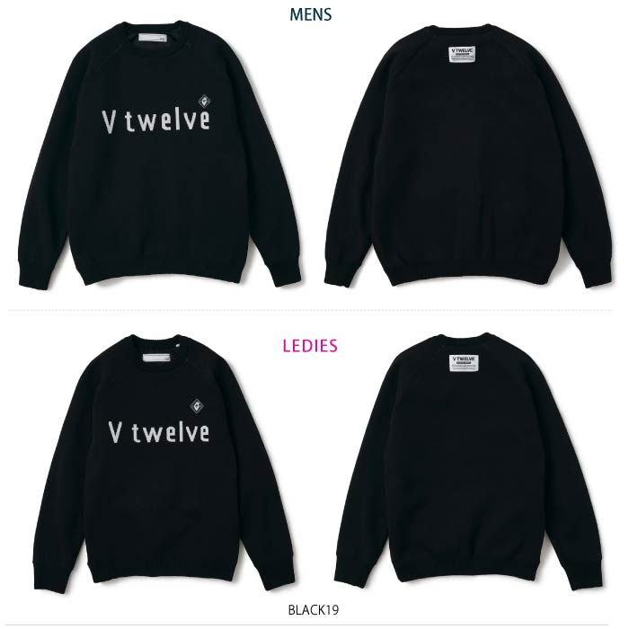 V12 ヴィトゥエルブ メンズ レディース TYPO KNIT 防風裏地付きニット V122320-KN02