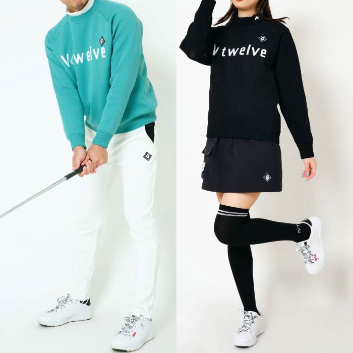 V12 ヴィトゥエルブ メンズ レディース TYPO KNIT 防風裏地付きニット V122320-KN02