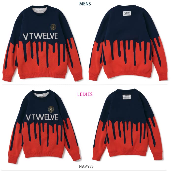 V12 ヴィトゥエルブ メンズ レディース MELT KNIT ニット V122320-KN05