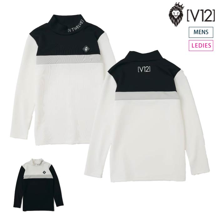 V12 ヴィトゥエルブ メンズ レディース TONE L/S MOCK 長袖 モックネック V122320-MK01