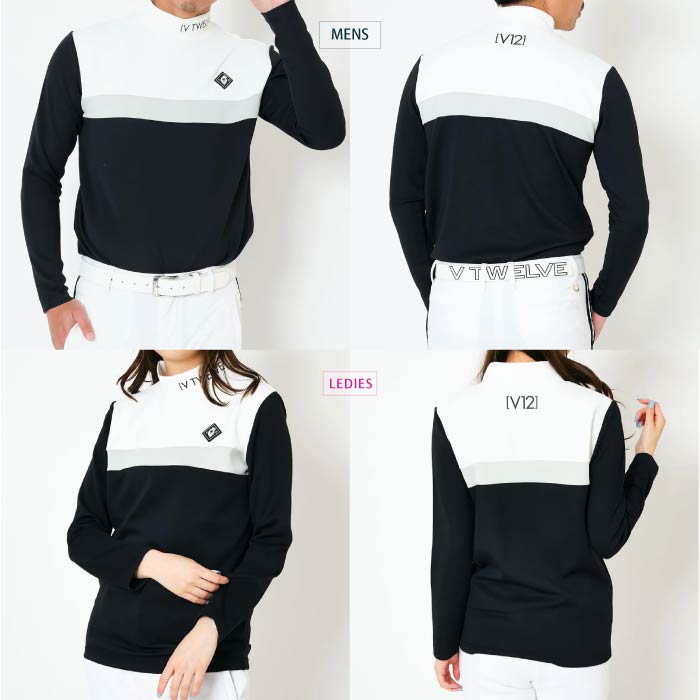 V12 ヴィトゥエルブ メンズ レディース TONE L/S MOCK 長袖 モックネック V122320-MK01
