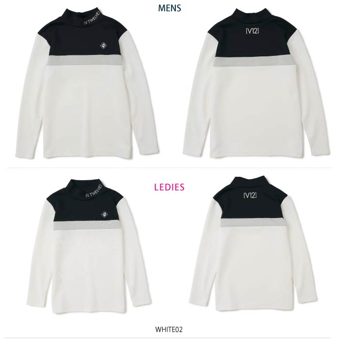 V12 ヴィトゥエルブ メンズ レディース TONE L/S MOCK 長袖 モックネック V122320-MK01