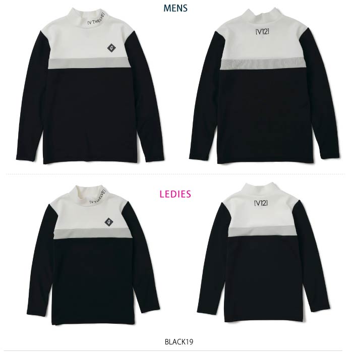 V12 ヴィトゥエルブ メンズ レディース TONE L/S MOCK 長袖 モックネック V122320-MK01
