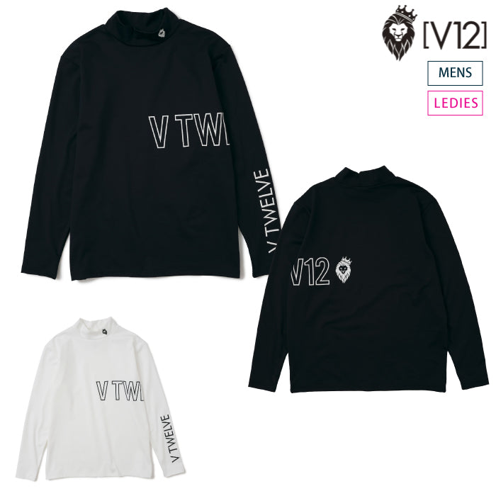V12 ヴィトゥエルブ メンズ レディース SIDE O/L MOCK 長袖 モックネック 裏起毛 V122320-MK13