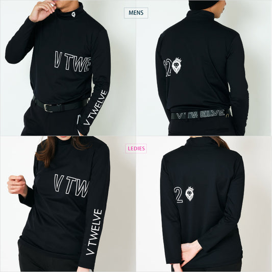 V12 ヴィトゥエルブ メンズ レディース SIDE O/L MOCK 長袖 モックネック 裏起毛 V122320-MK13