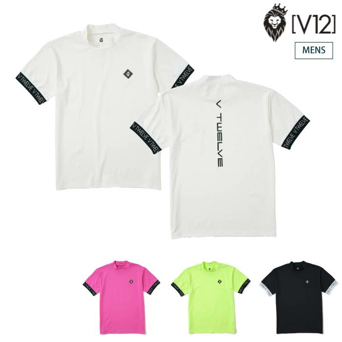 V TWELVE ゴルフウェア 半袖モックネック 未使用・タグ付】V12 ヴィ