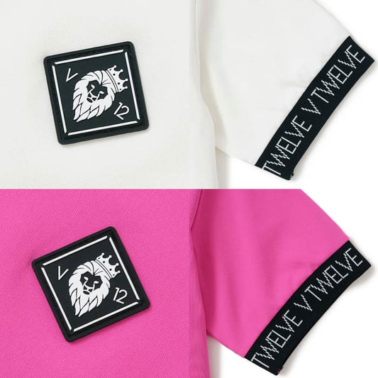 V12 ヴィトゥエルブ ゴルフ 半袖モックネックシャツ ゴルフウェア メンズ S/JAQUARD MOCK 吸水速乾 V122410-MK07