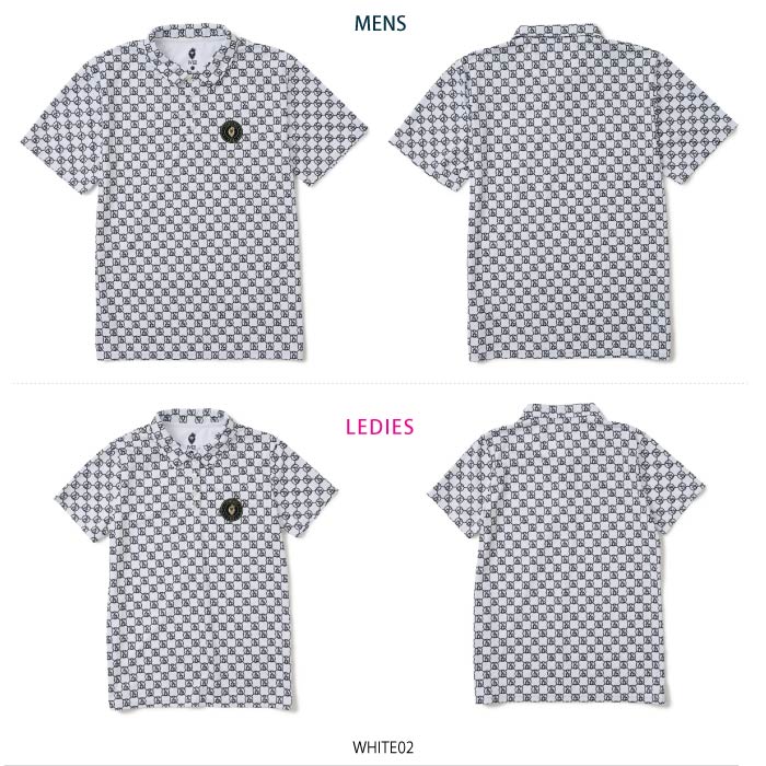 V12 ヴィトゥエルブ ゴルフモックネック 半袖ポロシャツ ゴルフウェア メンズ レディース MONOGRAM POLO セットアップ対応 V122410-PL14