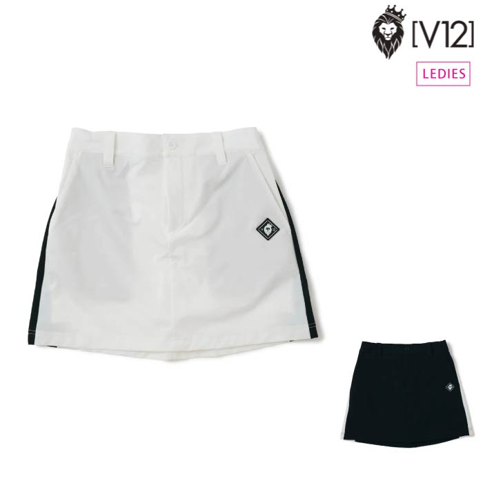 V12 ヴィトゥエルブ ゴルフ スカート ゴルフウェア レディース BR SKIRT 吸汗速乾 V122410-SK03
