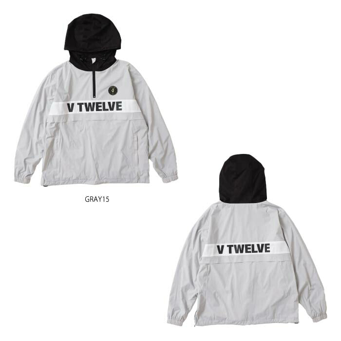 V12 ヴィトゥエルブ ゴルフウェア メンズ PRCT JKT ハーフジップナイロンジャケット はっ水 防風 ストレッチ 保温 V122420-JK04