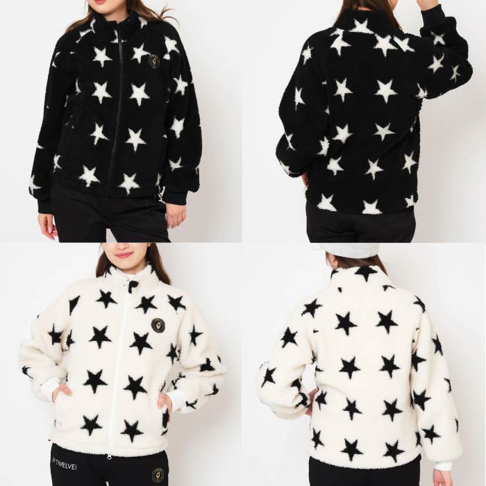 V12 ヴィトゥエルブ レディース ゴルフウェア フリースジャケット STAR FLEECE V122420-JK11