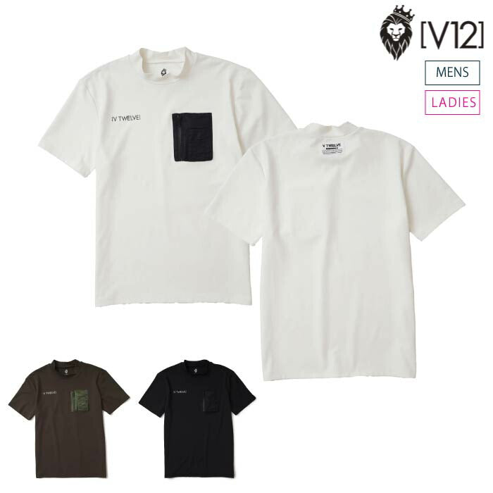 お値下げ❗️美品❗️V12 ヴィトゥエルブ　ゴルフ　半袖モックネックワンピース　1 V12 ヴィトゥエルブ ゴルフウェア メンズ レディース 半袖モック