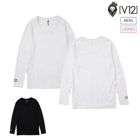 V12 ヴィトゥエルブ ゴルフウェア メンズ レディース インナーUネック UN IWEAR UVカット 接触冷感 v122511-ct01