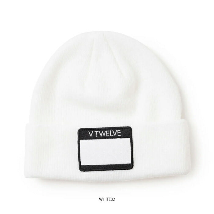 V12 ヴィトゥエルブ ゴルフウェア メンズ レディース HELLO KNIT CAP ニットキャップ フロントネームタグ V122520-CP04