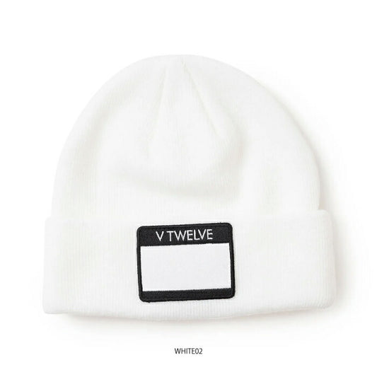V12 ヴィトゥエルブ ゴルフウェア メンズ レディース HELLO KNIT CAP ニットキャップ フロントネームタグ V122520-CP04