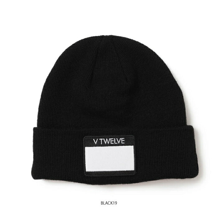 V12 ヴィトゥエルブ ゴルフウェア メンズ レディース HELLO KNIT CAP ニットキャップ フロントネームタグ V122520-CP04