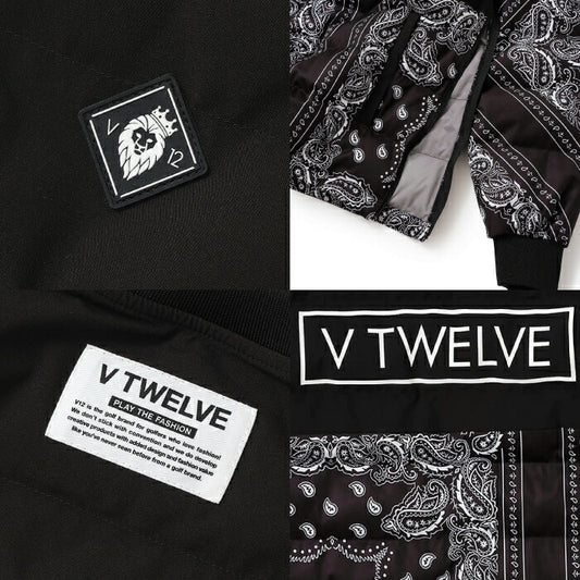 V12 ヴィトゥエルブ ゴルフウェア メンズ PAD BAN SNEAD スニードジャック ブルゾン プルオーバー ジャケット 撥水 防風 ストレッチ 保温 v122520-jk03