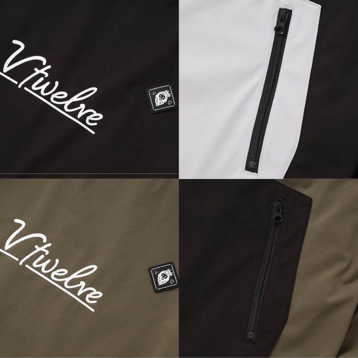 V12 ヴィトゥエルブ ゴルフウェア メンズ OZ SNEAD スニードジャック ブルゾン プルオーバー かぶり 撥水 防風 ストレッチ セットアップ対応 V122520-JK10