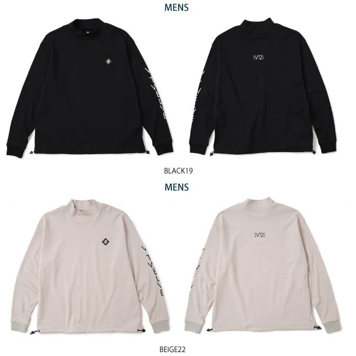 V12 ヴィトゥエルブ ゴルフウェア メンズ レディース 長袖シャツ モックネック RELAX L/S MOCK ストレッチ V122520-MK06