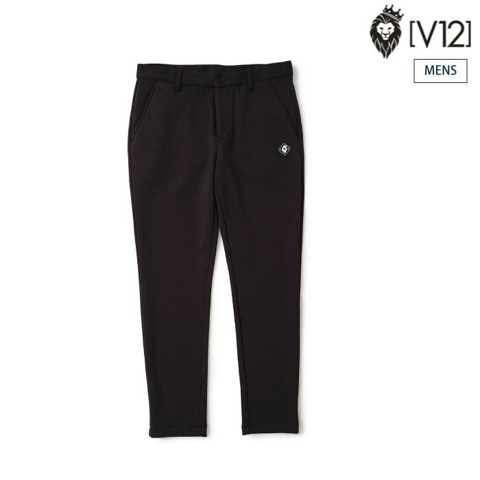 V12 ヴィトゥエルブ ゴルフウェア メンズ MDIA PANTS 高級感 ウエストゴム セットアップ対応 V122520-PN03