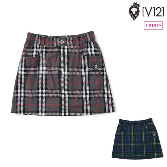 V12 ヴィトゥエルブ ゴルフウェア レディース BRI SKIRT ナイロン スカート 撥水 防風 ストレッチ V122520-SK01