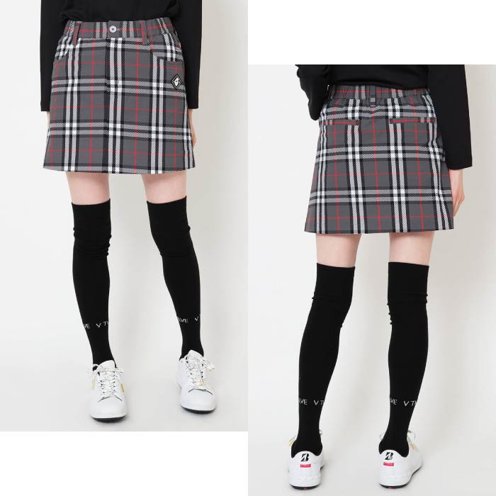 V12 ヴィトゥエルブ ゴルフウェア レディース BRI SKIRT ナイロン スカート 撥水 防風 ストレッチ V122520-SK01