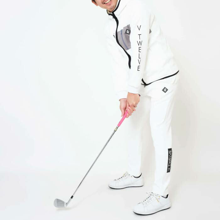 V12 ヴィトゥエルブ ゴルフウェア メンズ MDIA PARKA 高級感 ジップポケット セットアップ対応 v122520-sw03