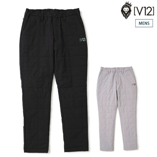 V12 ヴィトゥエルブ ゴルフウェア メンズ ZF WM PANTS ZEROFITコラボ パンツ 防寒 撥水 防風 ストレッチ 保温 セットアップ対応 V122521-PN16