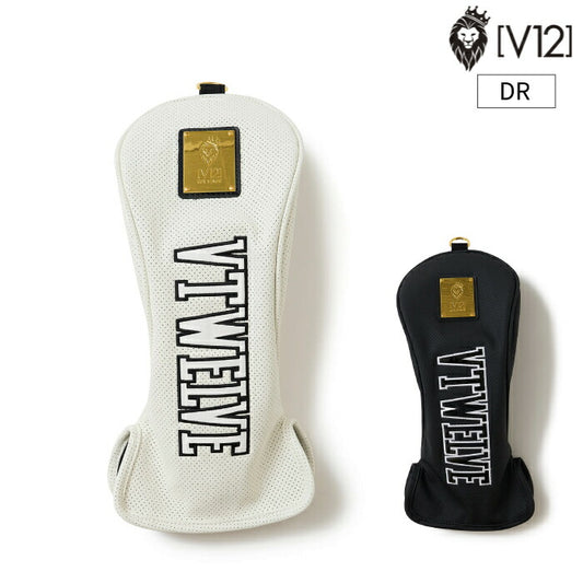 V12 ヴィトゥエルブ ゴルフ メンズ レディース PERFORATE DRIVER パンチングレザーヘッドカバー ドライバー用 DR サイドスリット搭載 V122610-AC15