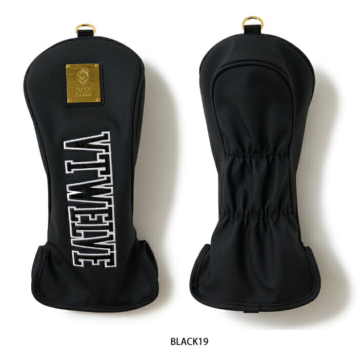 V12 ヴィトゥエルブ ゴルフ メンズ レディース PERFORATE DRIVER パンチングレザーヘッドカバー ドライバー用 DR サイドスリット搭載 V122610-AC15