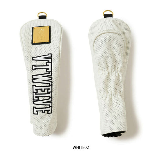 V12 ヴィトゥエルブ ゴルフ メンズ レディース PERFORATE FAIRWAY パンチングレザーヘッドカバー フェアウェイウッド用 FW 内側クッション性起毛感素材 V122610-AC16