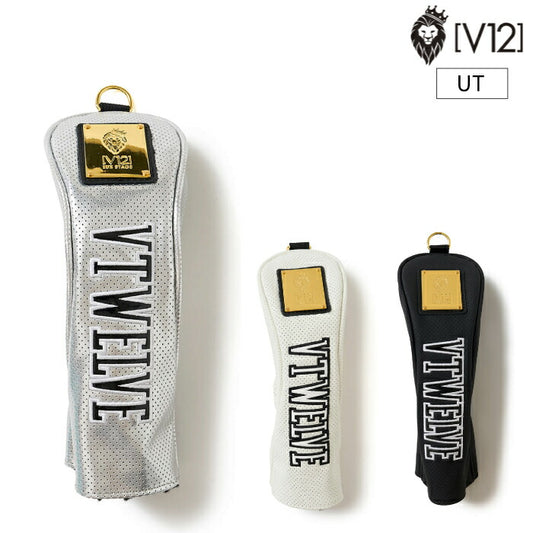 V12 ヴィトゥエルブ ゴルフ メンズ レディース PERFORATE UTILITY パンチングレザーヘッドカバー ユーティリティ UT 内側クッション性起毛感素材 V122610-AC17