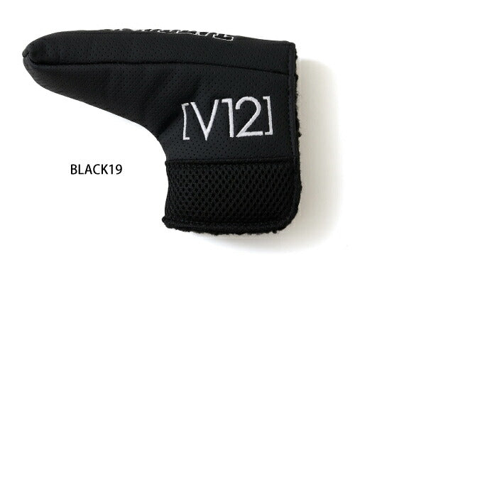 V12 ヴィトゥエルブ ゴルフ メンズ レディース PERFORATE PUTTER PING ピンタイプパターカバー 肉厚素材 メッシュ切り替え v122610-ac18