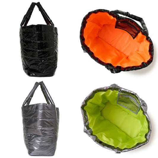 V12 ヴィトゥエルブ ゴルフ メンズ レディース PADDED GLOSS BIG TOTE ビッグトートバッグ 光沢素材 カラフルチャーム付 V122610-BG11