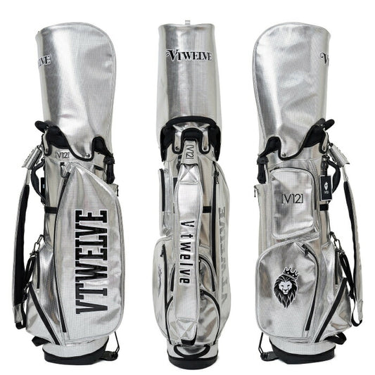 V12 ヴィトゥエルブ ゴルフ メンズ レディース PERFORATE CB スタンドキャディバッグ 9号 パンチングレザー エナメル 高級感 シリーズ商品あり V122610-CB01