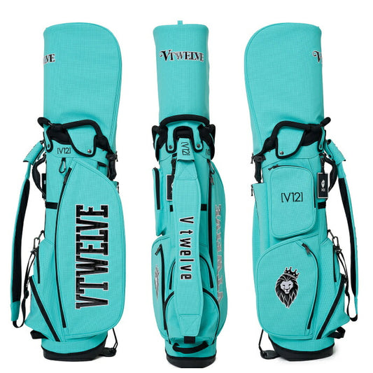 V12 ヴィトゥエルブ ゴルフ メンズ レディース PERFORATE CB スタンドキャディバッグ 9号 パンチングレザー エナメル 高級感 シリーズ商品あり V122610-CB02
