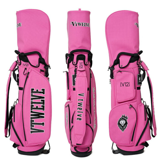 V12 ヴィトゥエルブ ゴルフ メンズ レディース PERFORATE CB スタンドキャディバッグ パンチングレザー エナメル 9号 高級感 シリーズ商品あり V122610-CB03