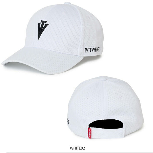 V12 ヴィトゥエルブ ゴルフウェア メンズ レディース OL SYM CAP メッシュキャップ 帽子 スタイリッシュ 蒸れ軽減 V122610-CP05