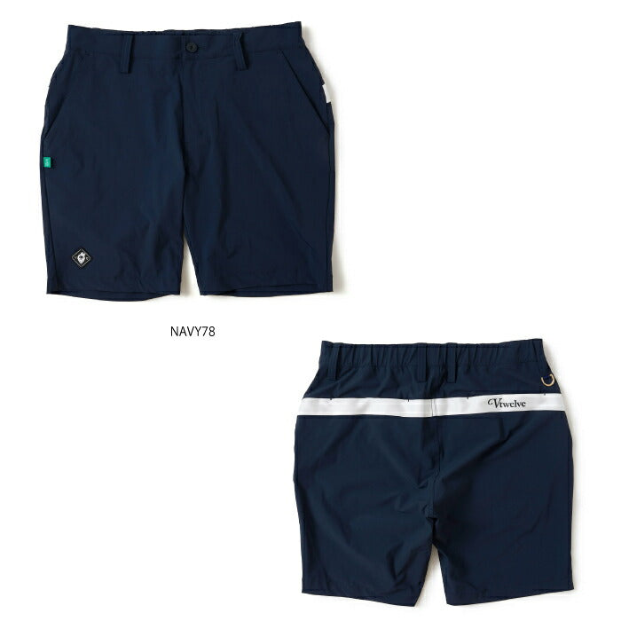 V12 ヴィトゥエルブ ゴルフウェア メンズ OZ SHORTS ショートパンツ セットアップ ストレッチ性 吸水速乾性 快適 V122610-HP04