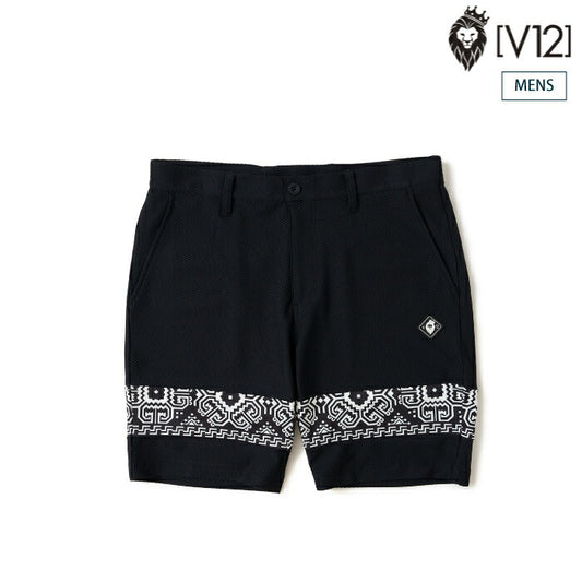 V12 ヴィトゥエルブ ゴルフウェア メンズ BAN COMFO SHORTS ショートパンツ 通気性 防シワ 吸水速乾 ストレッチ セットアップ対応 V122610-HP16