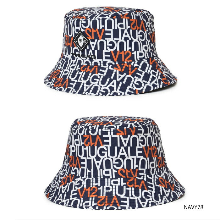 V12 ヴィトゥエルブ ゴルフウェア メンズ レディース V12113 LETTER HAT バケットハット 帽子 V12と1PIU1UGUALE3 GOLFが放つ珠玉のコラボ シリーズ商品あり v122611-cp17
