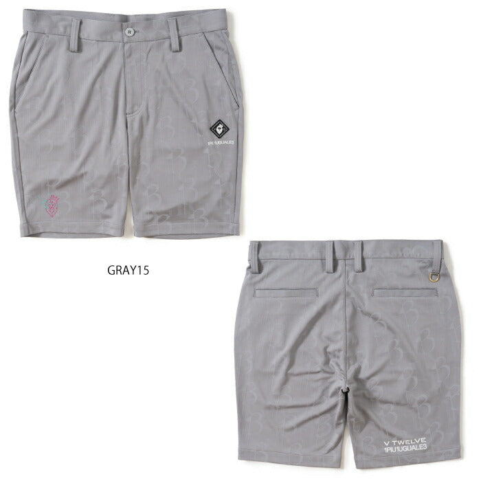 V12 ヴィトゥエルブ ゴルフウェア メンズ V12113 DUAL SHORTS ショートパンツ V12と1PIU1UGUALE3 GOLFが放つ珠玉のコラボ ストレッチ セットアップ対応 v122611-hp19