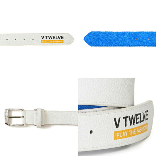 V12 ヴィトゥエルブ ゴルフ メンズ レディース EXP BELT ベルト サイズ調整可能 裏面アクセントカラー ギフト v122620-bl01