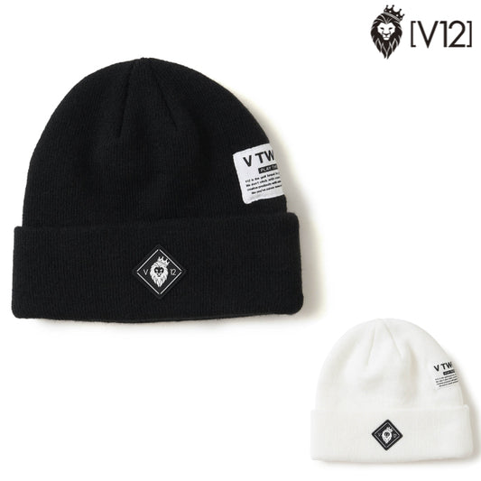 V12 ヴィトゥエルブ ゴルフウェア メンズ レディース CLEAN KNIT CAP ニットキャップ 帽子 シンプル エントリーモデル v122620-cp09