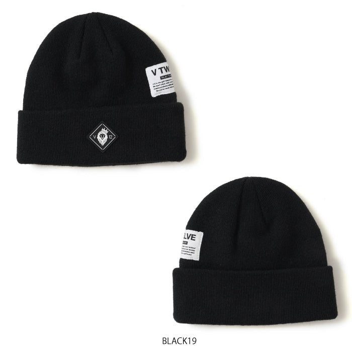 V12 ヴィトゥエルブ ゴルフウェア メンズ レディース CLEAN KNIT CAP ニットキャップ 帽子 シンプル エントリーモデル v122620-cp09