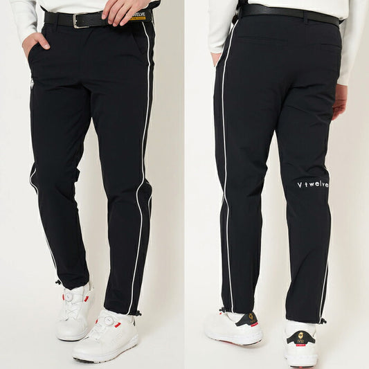 V12 ヴィトゥエルブ ゴルフウェア メンズ OH PIPE PANTS ロングパンツ ストレッチ性 撥水性 セットアップ対応 v122620-pn01