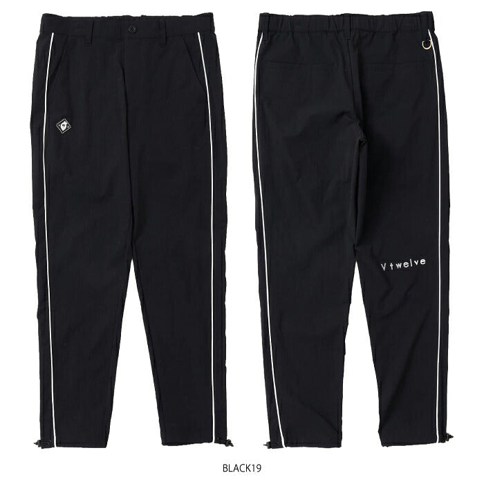 V12 ヴィトゥエルブ ゴルフウェア メンズ OH PIPE PANTS ロングパンツ ストレッチ性 撥水性 セットアップ対応 v122620-pn01